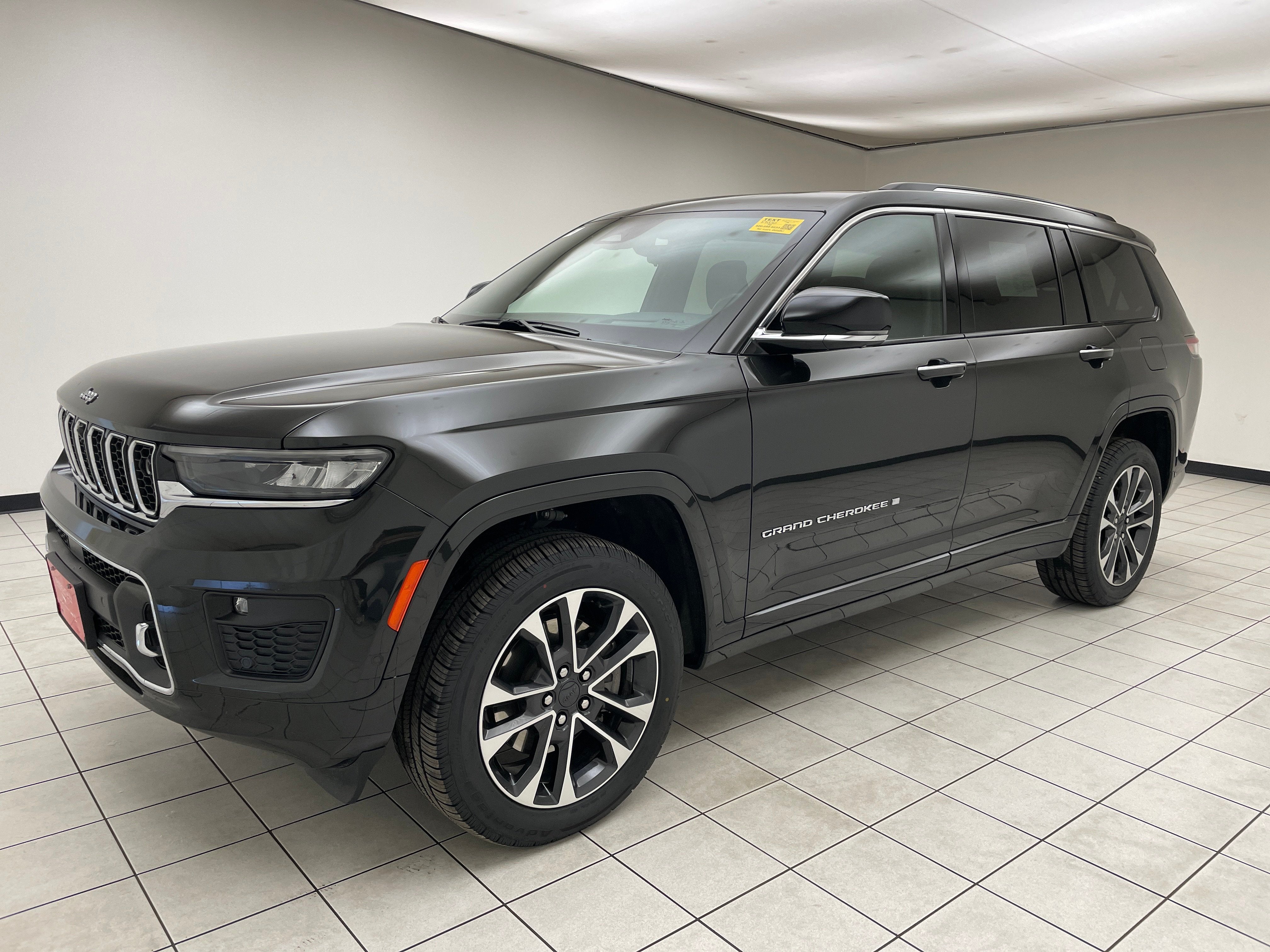 2022 Jeep Grand Cherokee L Overland 4x4 in Rocky Mountain Pearlcoat — front three-quarter view